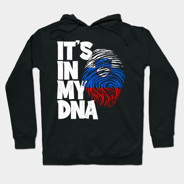 IT'S IN MY DNA Slovenia Flag Men Women Kids Hoodie by simonStufios